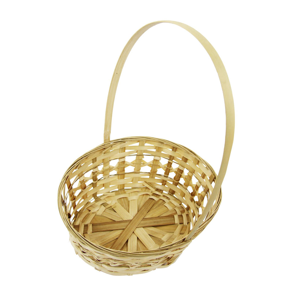 Set of 4 Tall Tribal Wicker Baskets