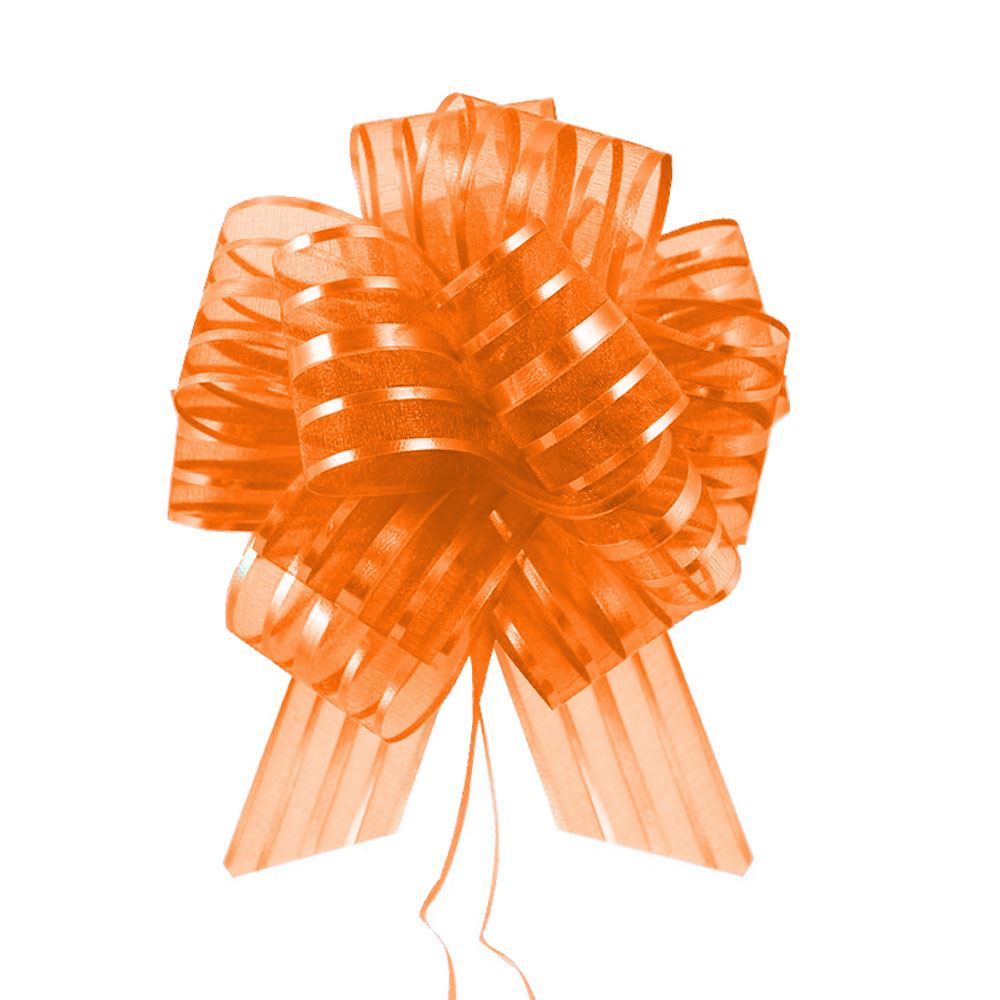 Premium 50mm Organza Stripe Pull Bows