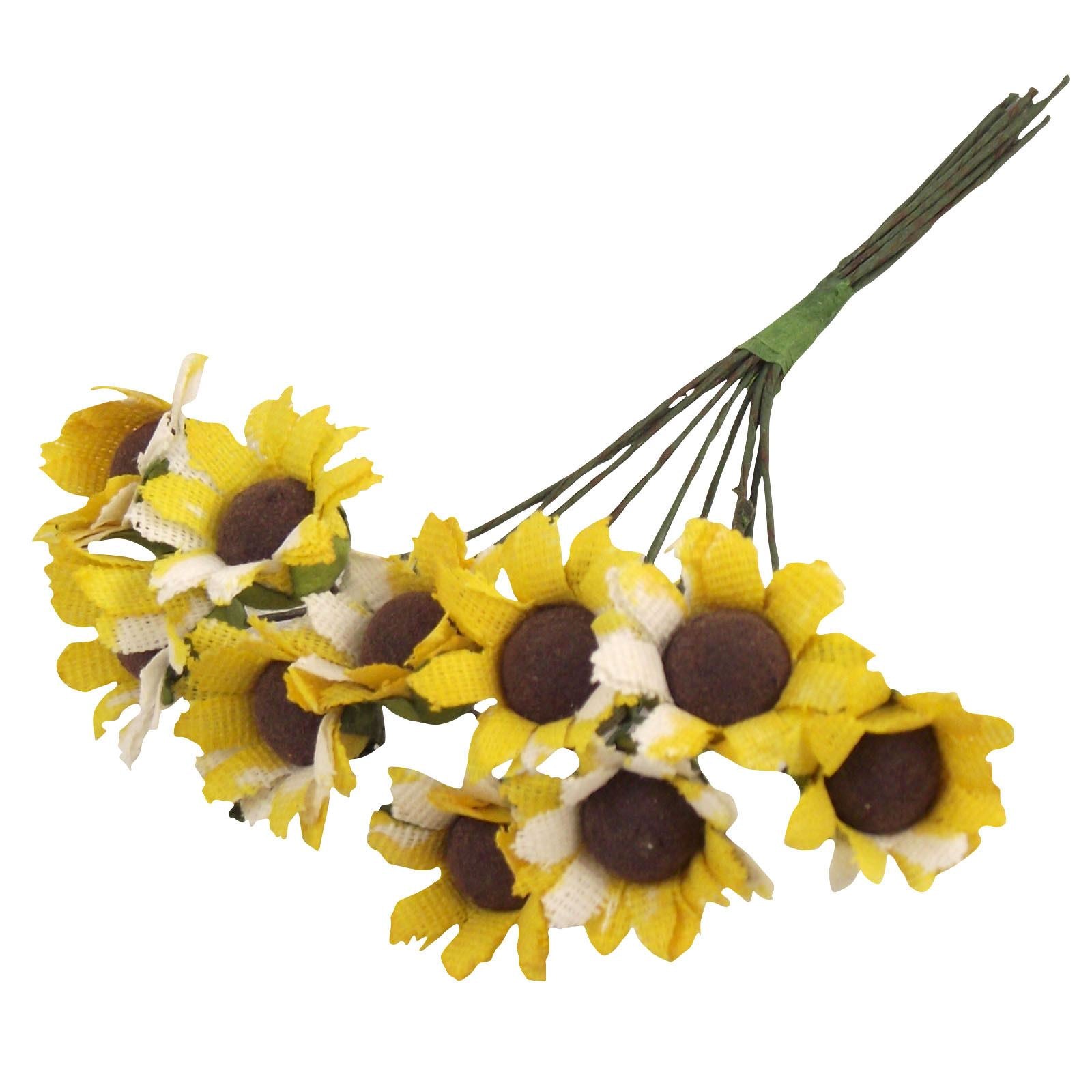 10x Mini Daisy Flower Bunch
