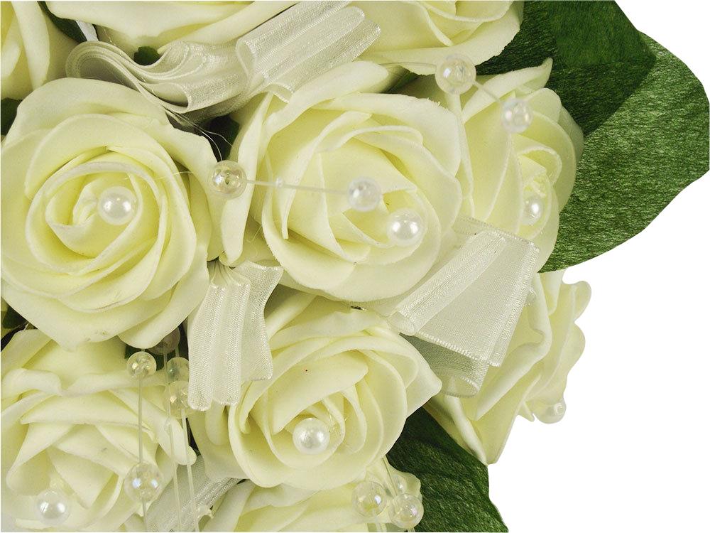 12 Rose and Pearl Brides Posy