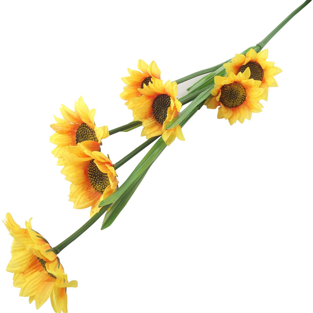7 Head Artificial Sunflower Spray