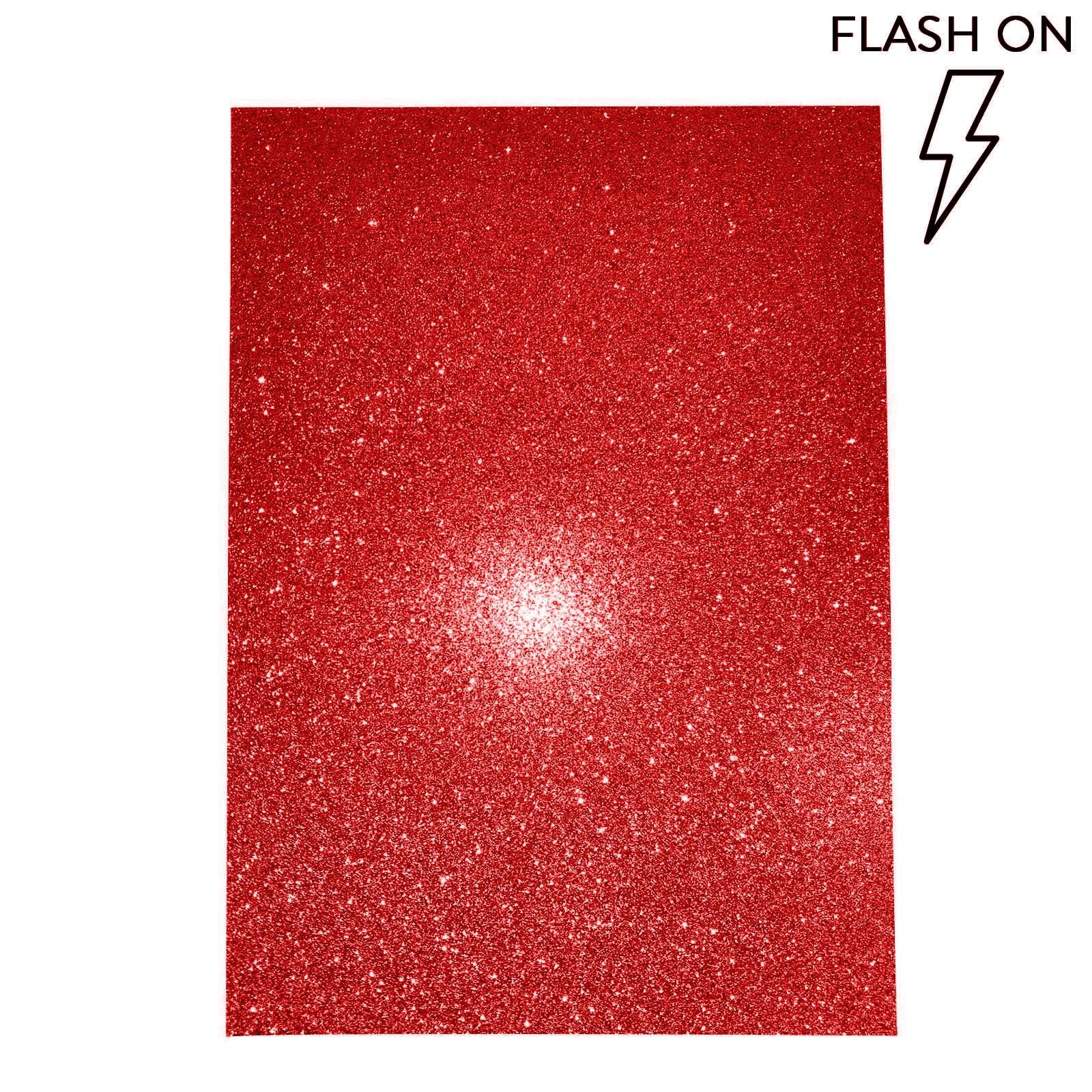 Pack of 10 350gsm Heavy Duty A4 Glitter Cards
