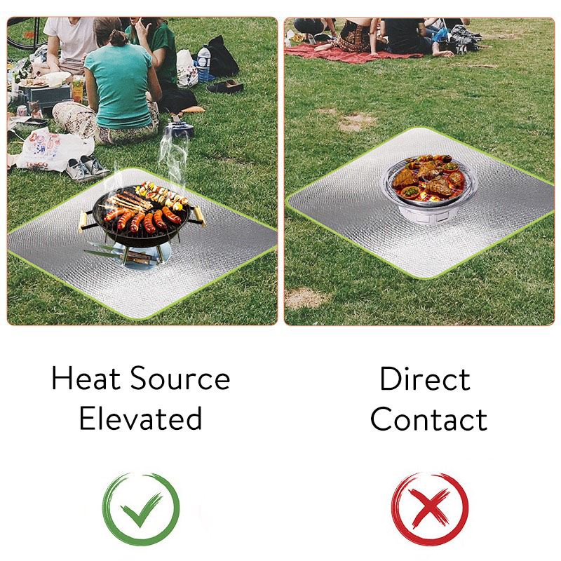 BBQ Grill Mat Fire Resistant