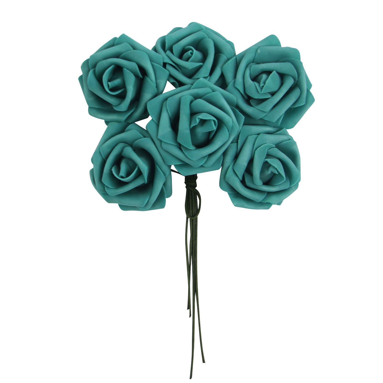 Colourfast Foam Roses - 6 Bunches - Regular
