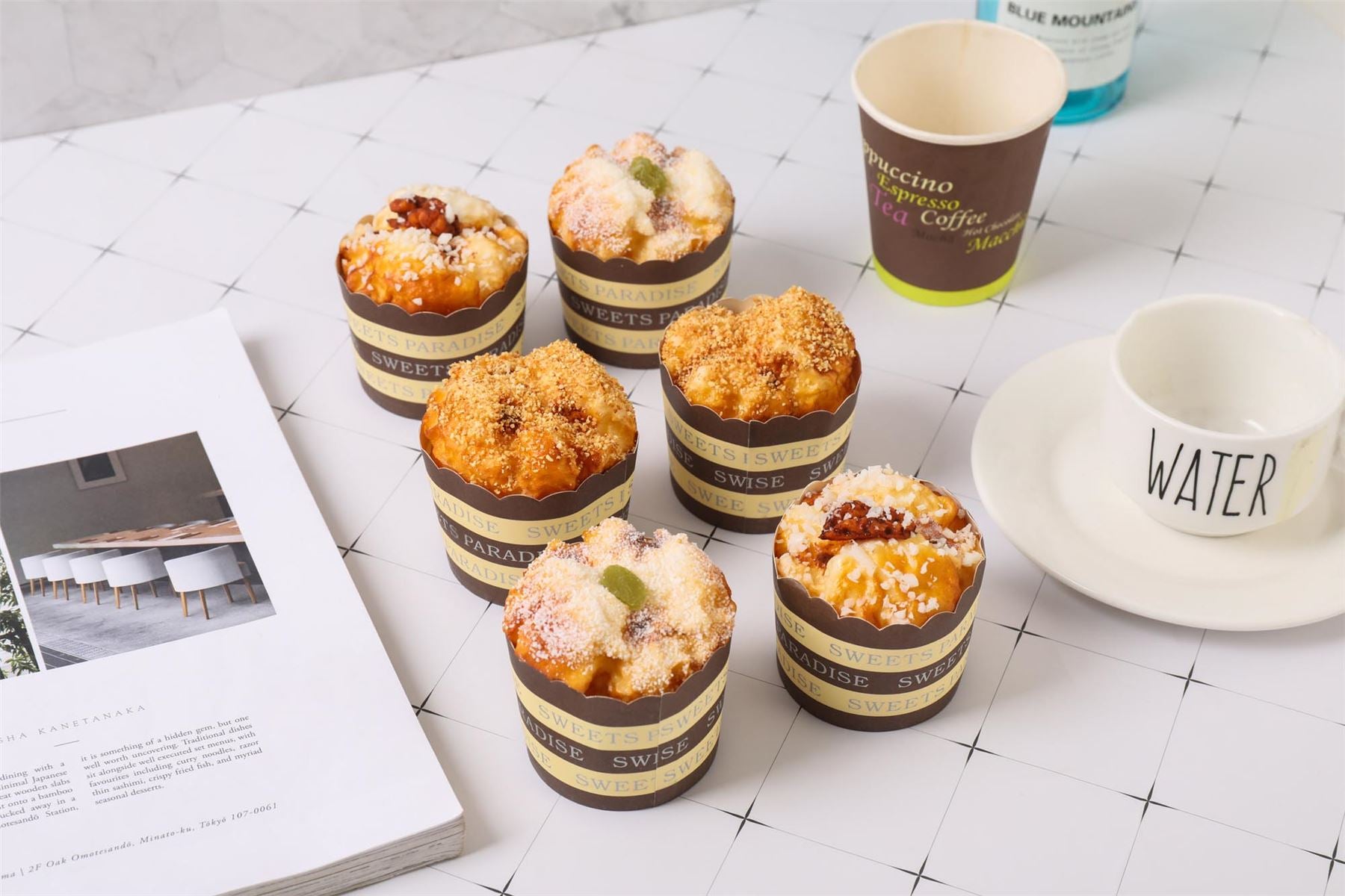 Set of 6 Real Touch Premium Artificial Cakes