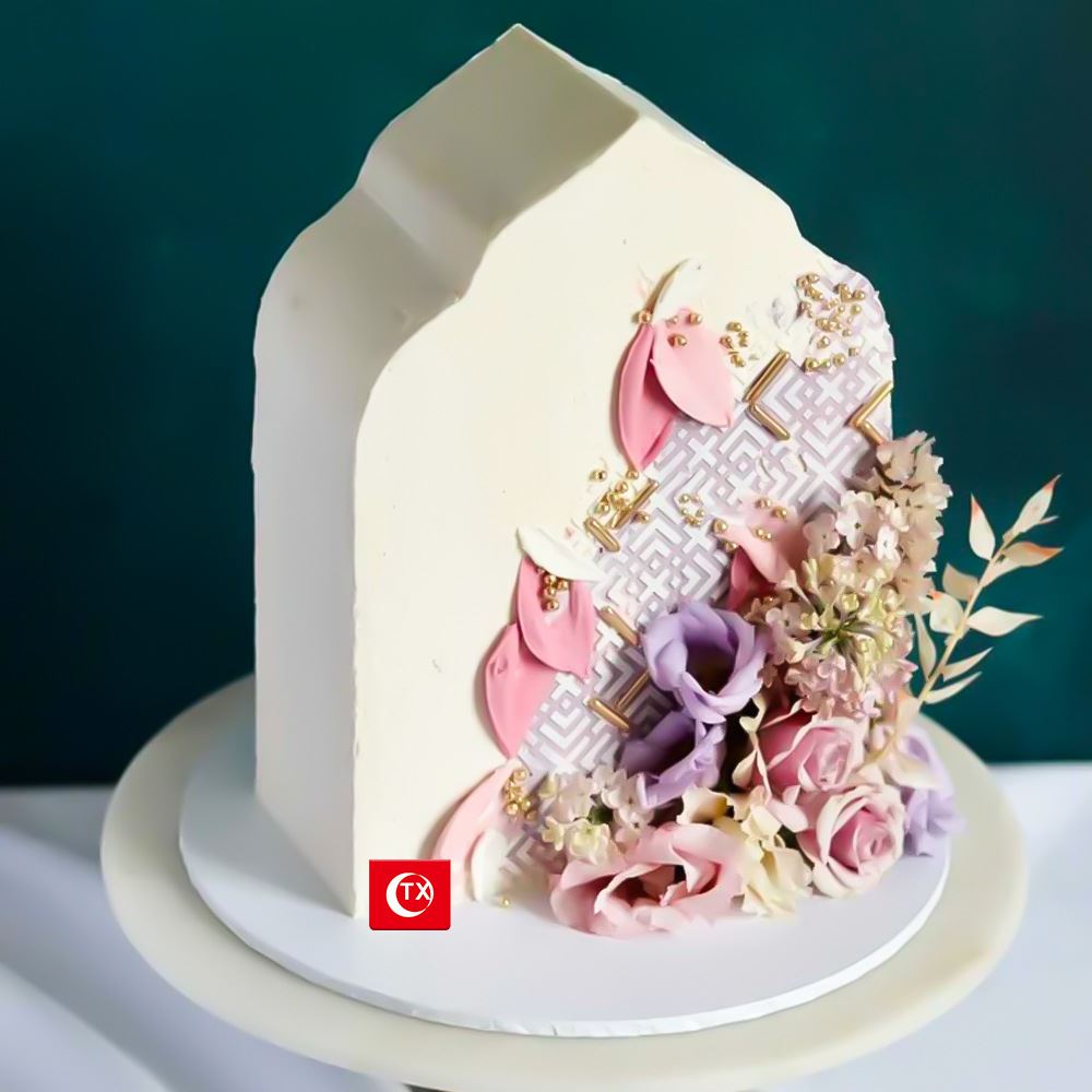 Mosque Temple Minaret Shaped Acrylic Cake Mould Template Stencil Shaper