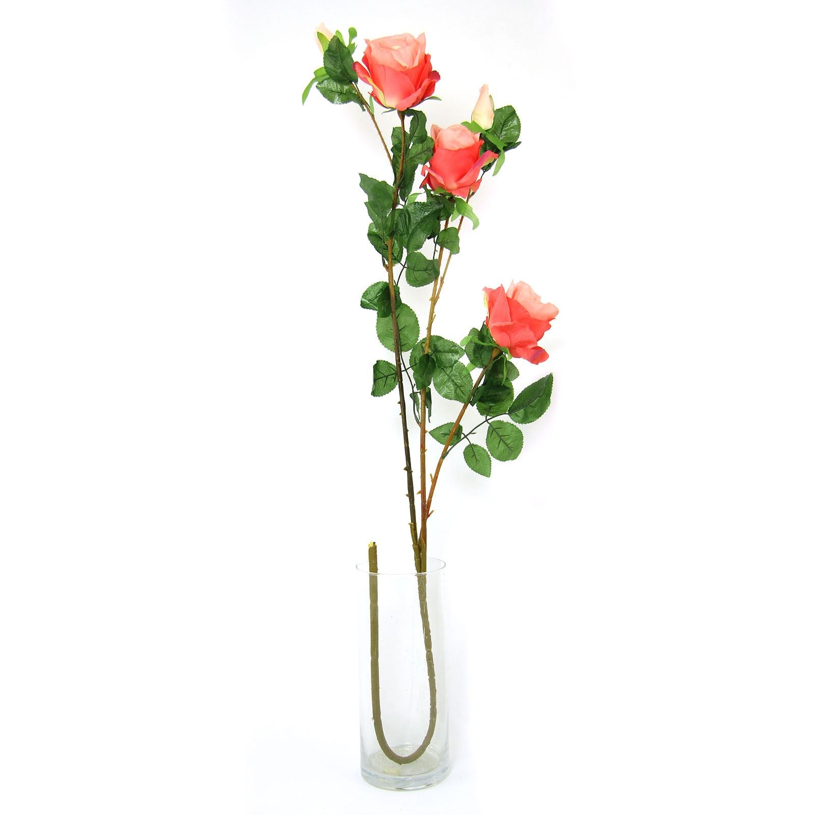 5 Head Large Premium Rose Bud Spray