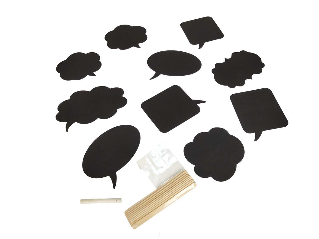 Set of 10 Mini Chalkboard Place Cards
