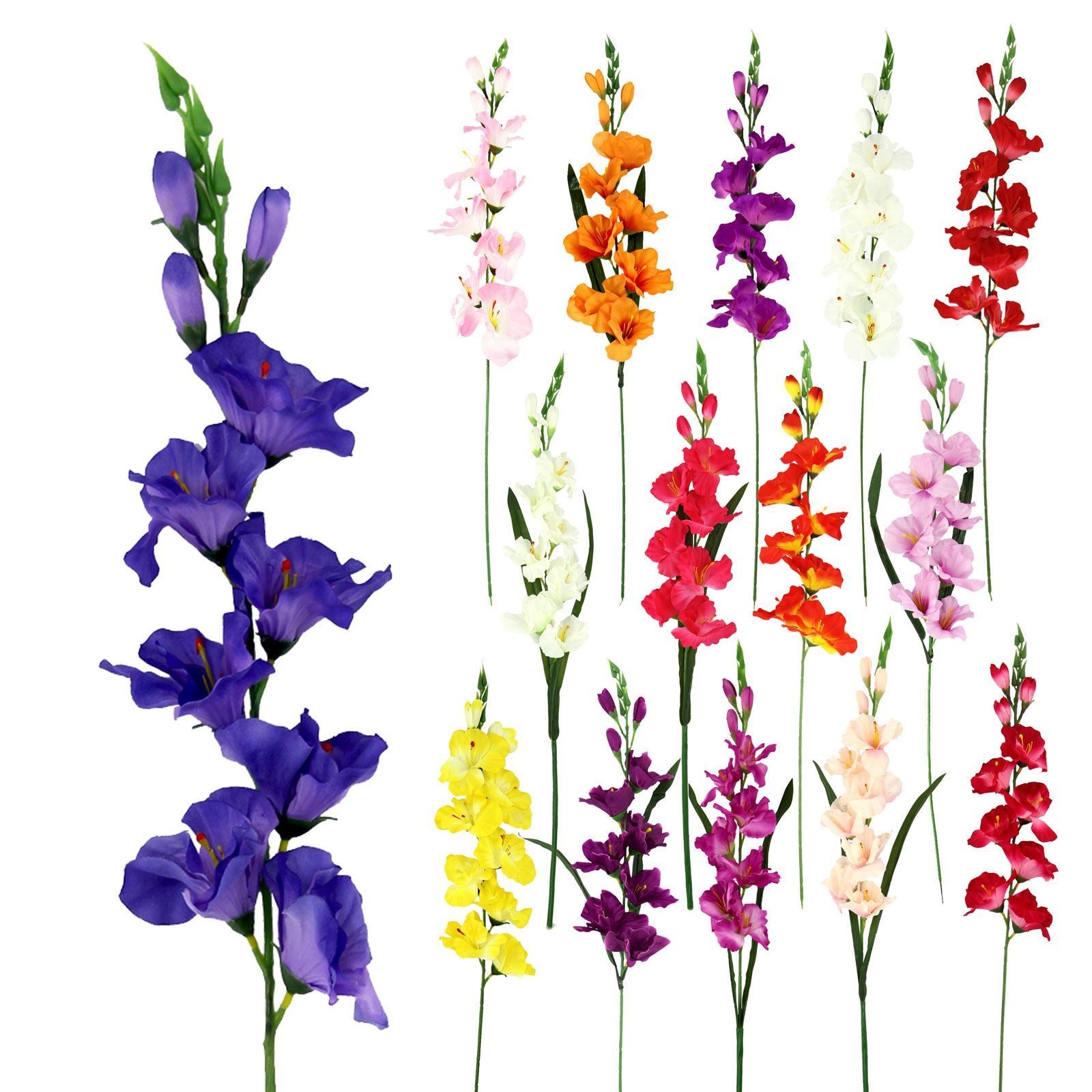Artificial Gladioli Spray Stem