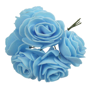 2x Bunches 4cm Small Foam Open Roses