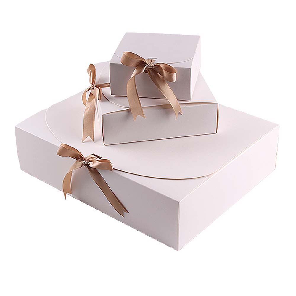 Simple Closure Gift Boxes with Ribbon