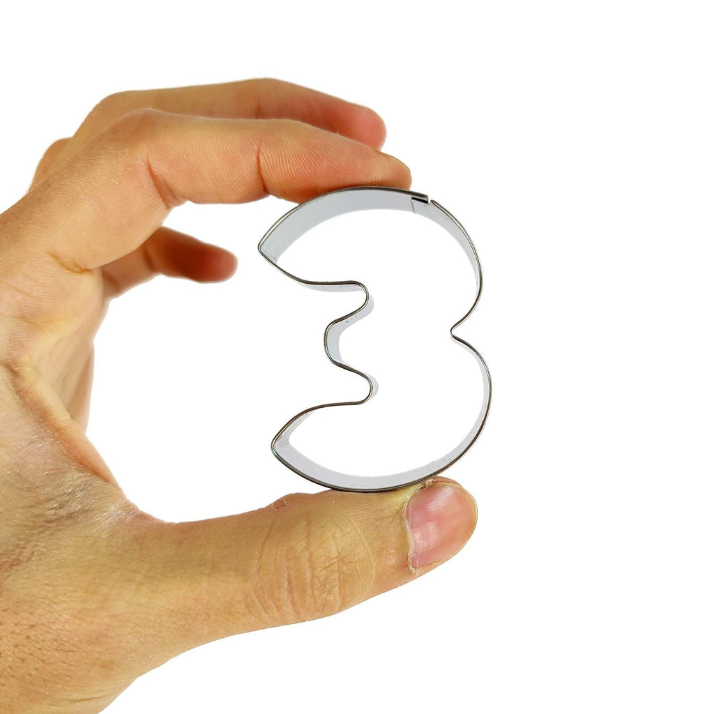 Full Set 0-9 Metal Number Cookie Cutters