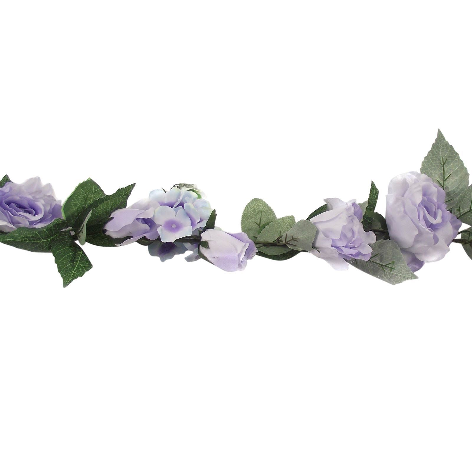 Deluxe Rose and Hydrangea Soft Touch Garlands