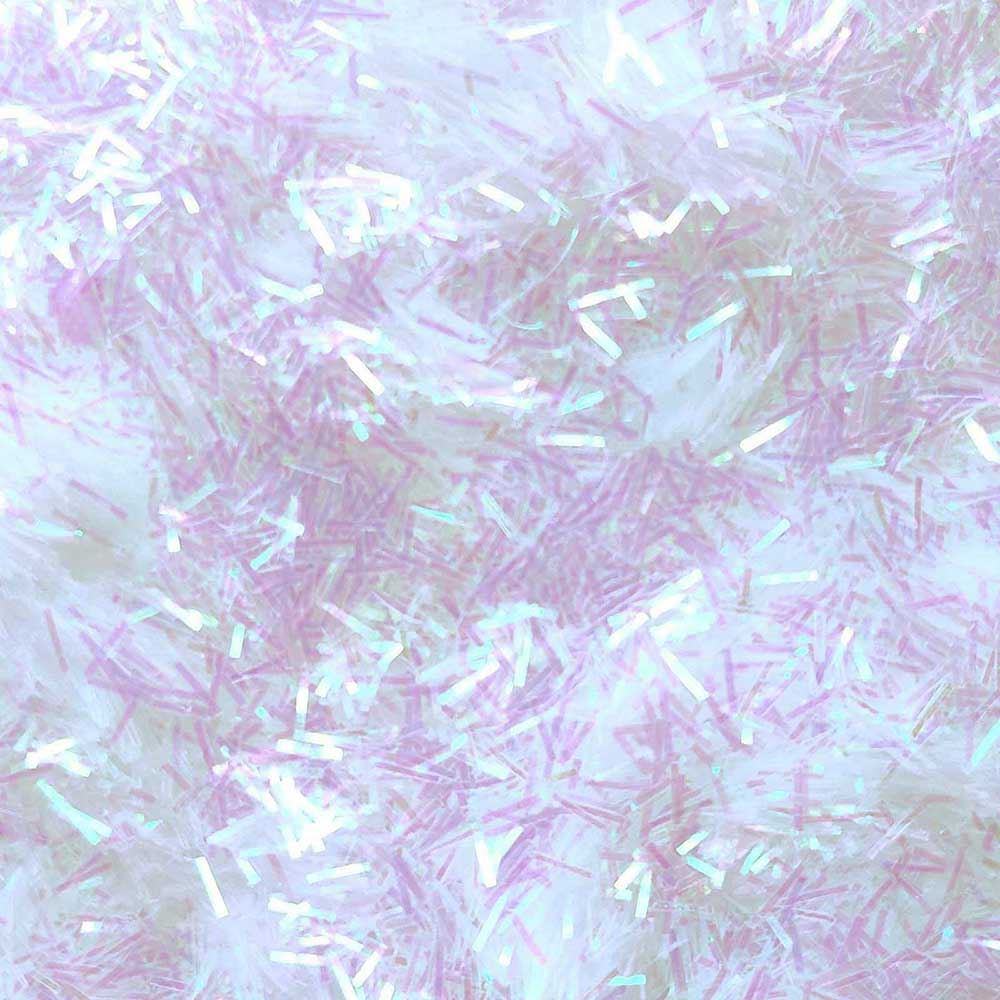 Glitter Elements - Iridescent White - 3mm Tinsel