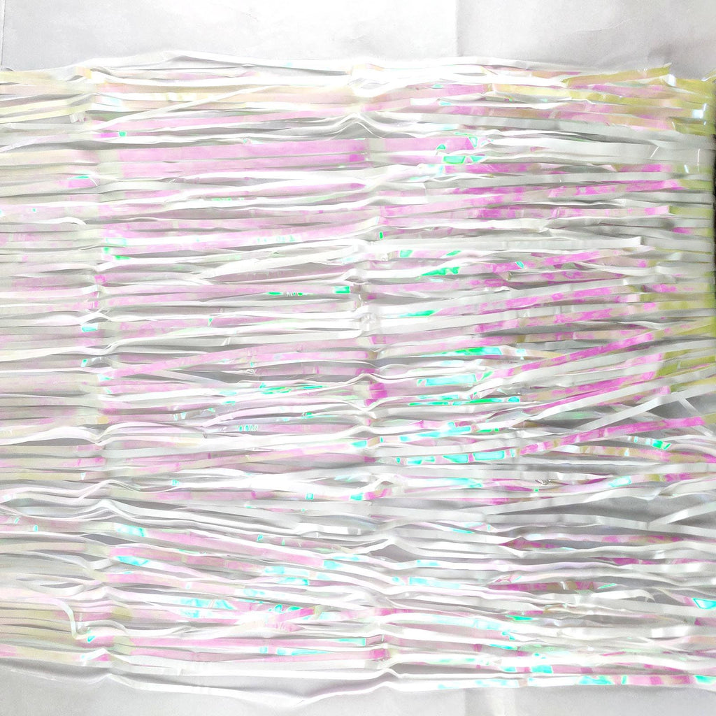 Iridescent Tinsel Fringe Curtain