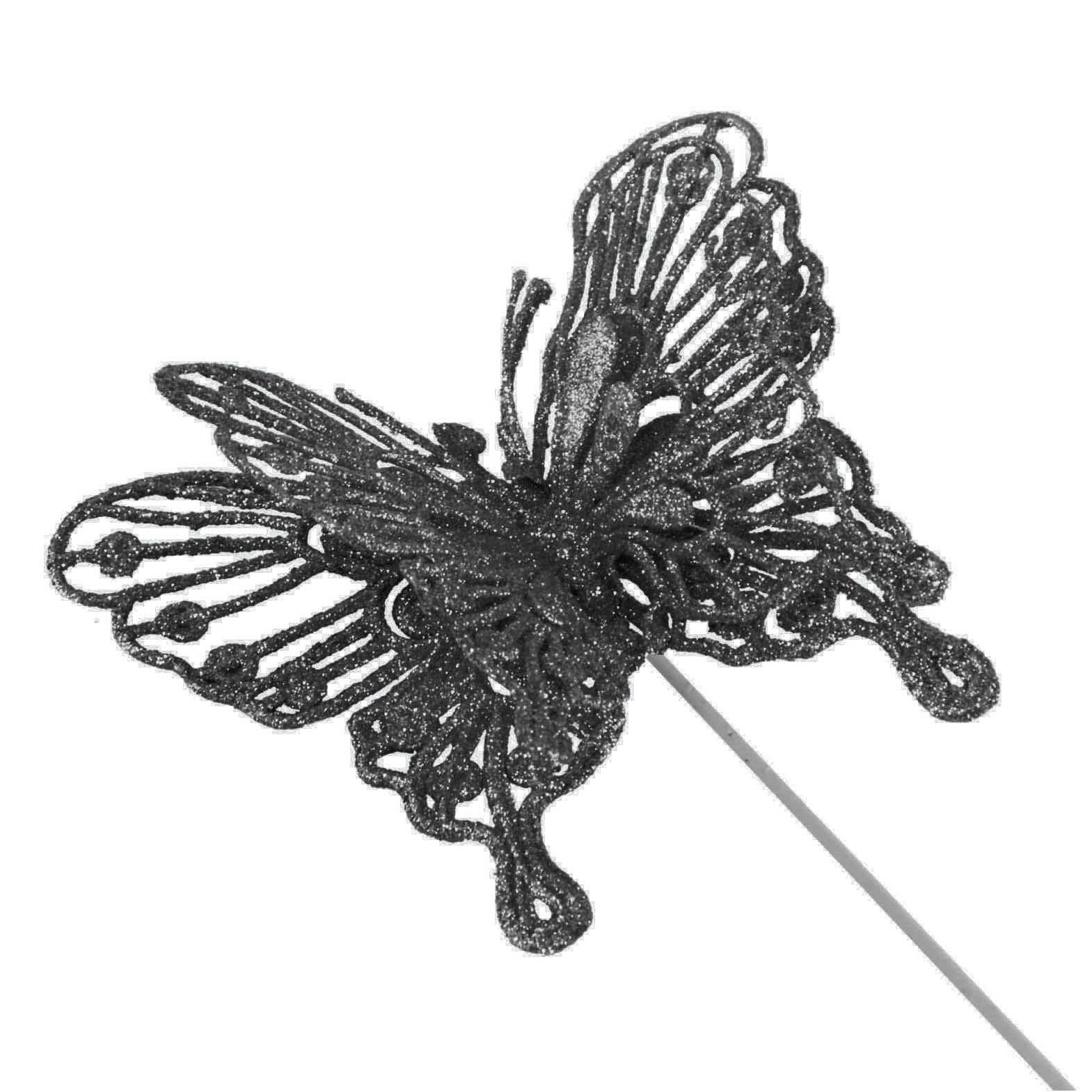 Heavy Glittered Large Double Layer Butterflies
