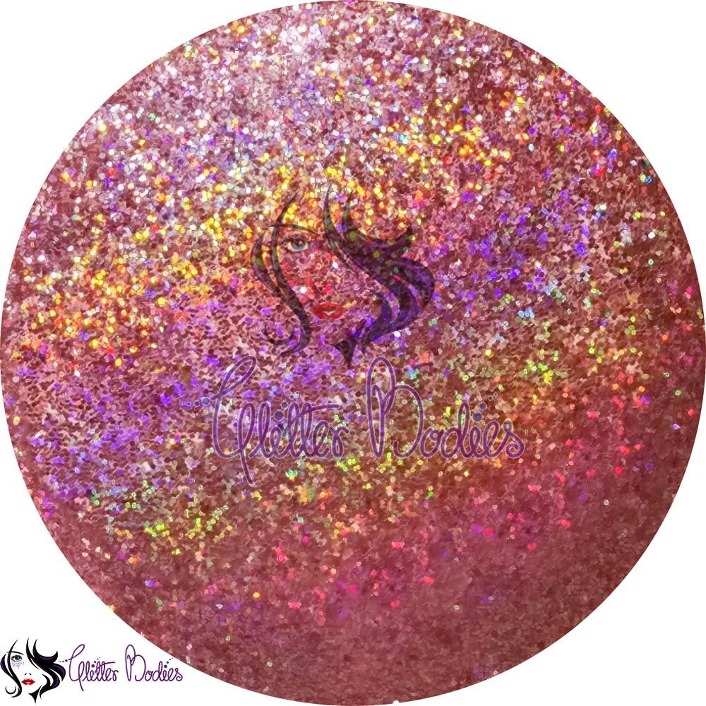 Glitterbodies Cosmetic Grade Fine Festival Glitter Pigments [Dusky Pink]