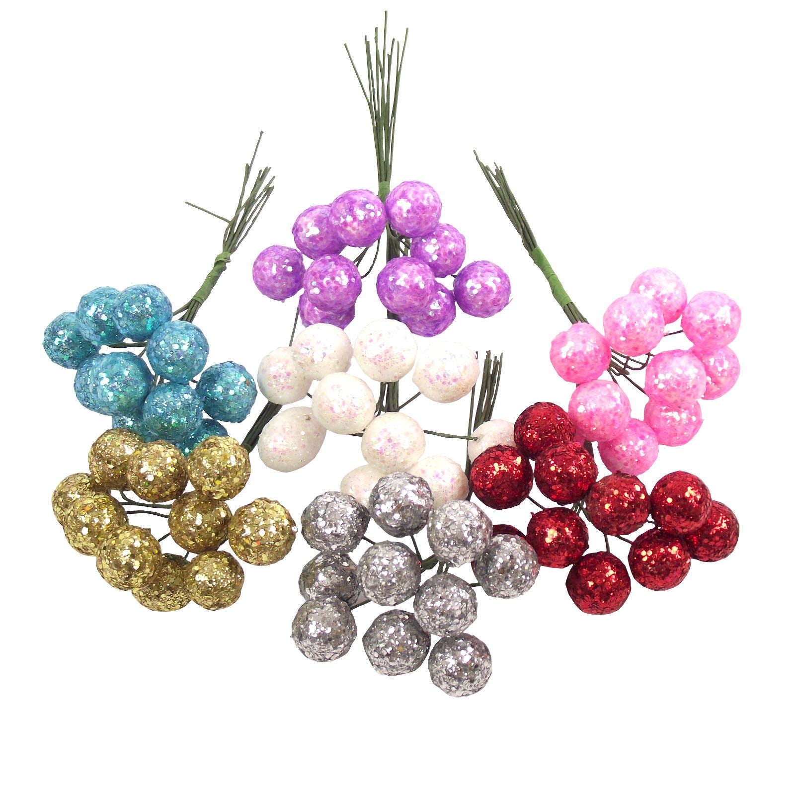 2x 10 Glitter Ball Bunches