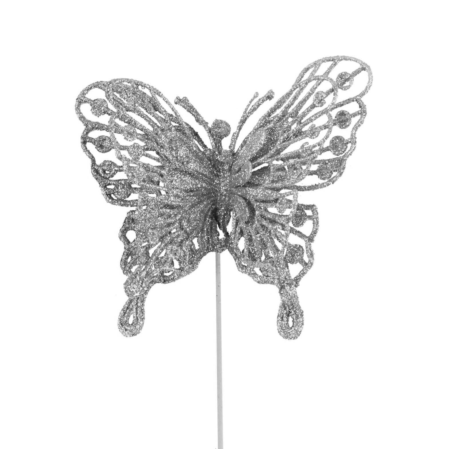 Heavy Glittered Large Double Layer Butterflies