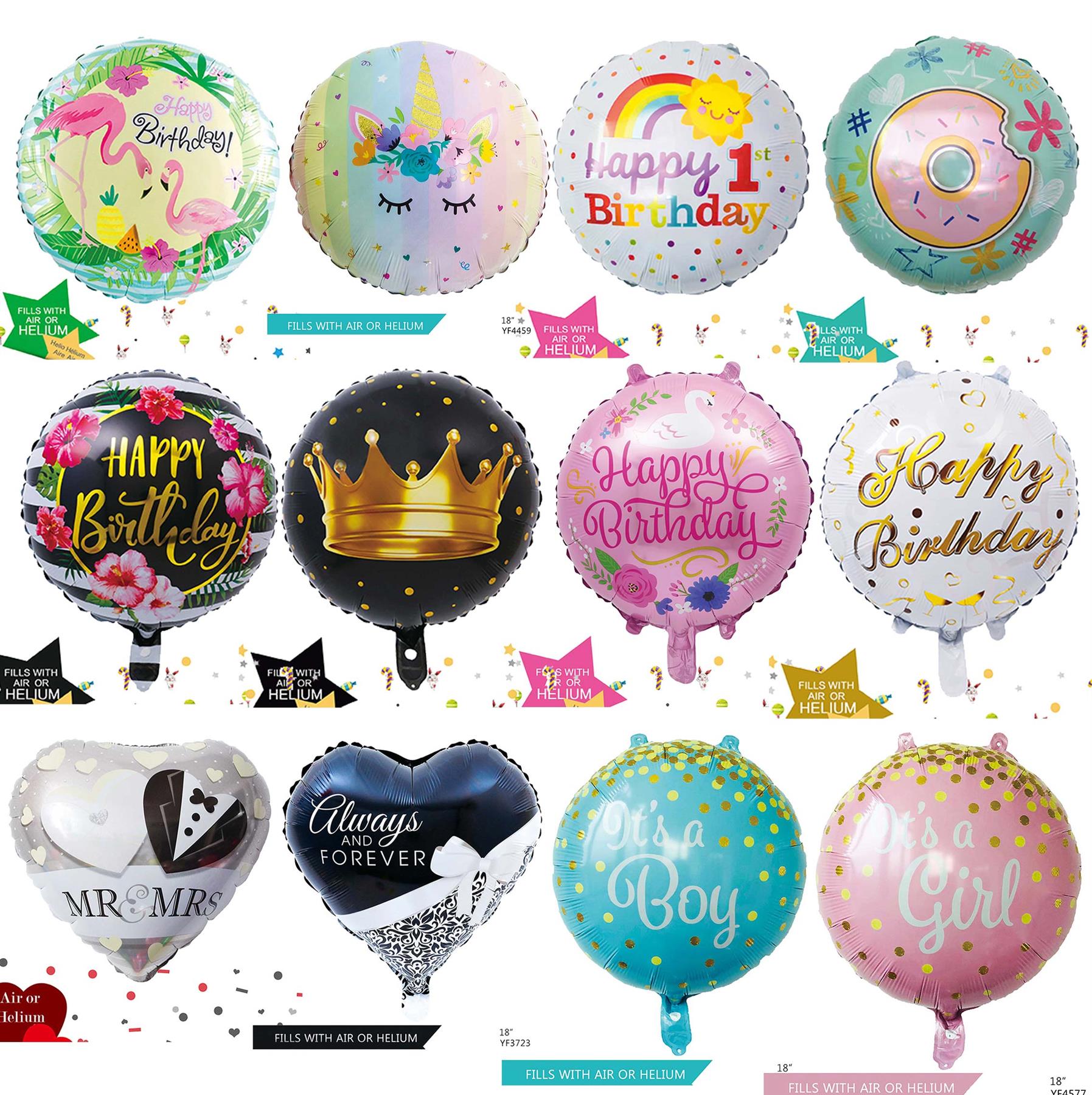 Premium 18" Foil Helium Balloons