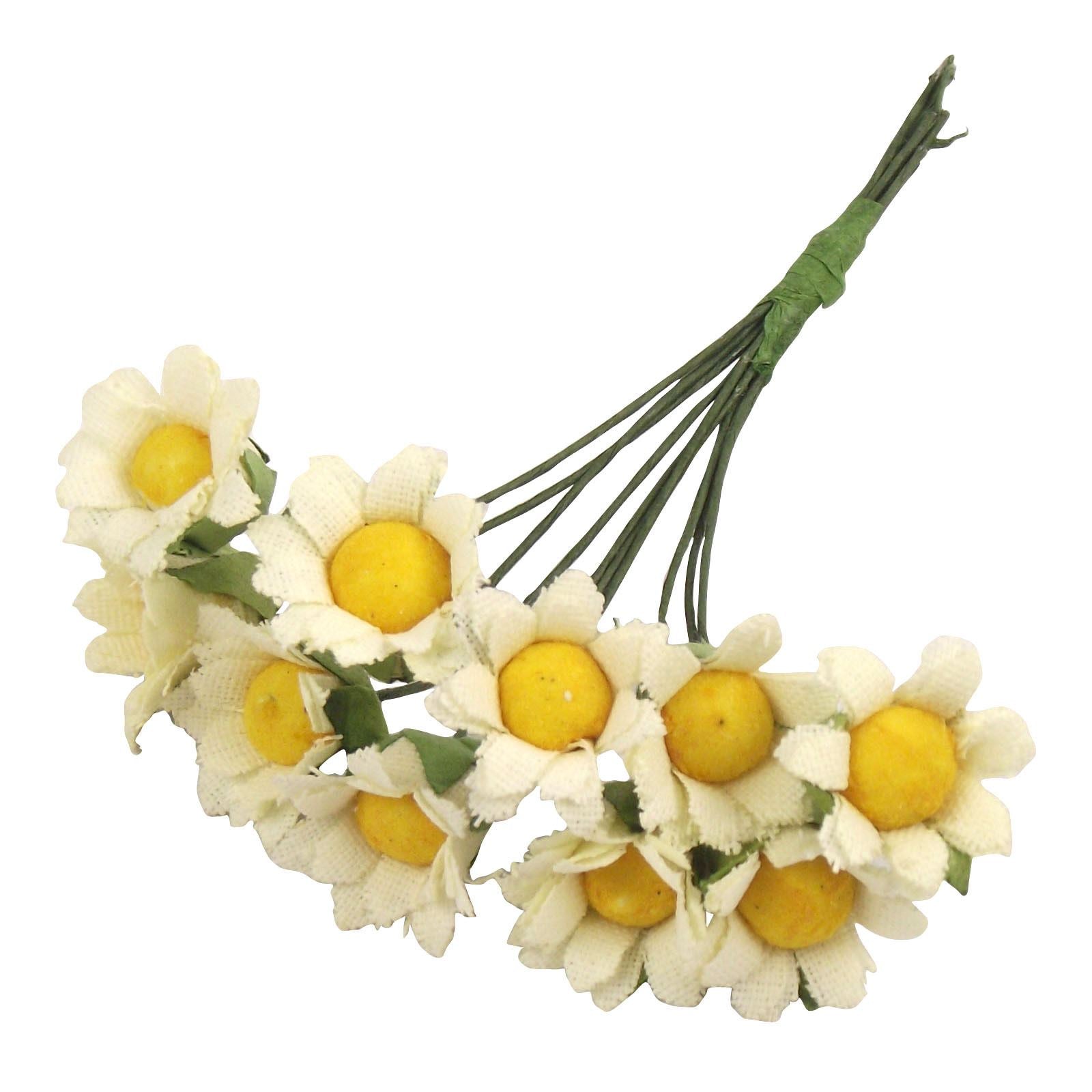 10x Mini Daisy Flower Bunch