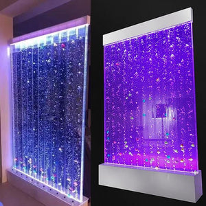 XL 200cm Freestanding Sensory Bubble Wall - 2000x1200mm RGB Fish Tube