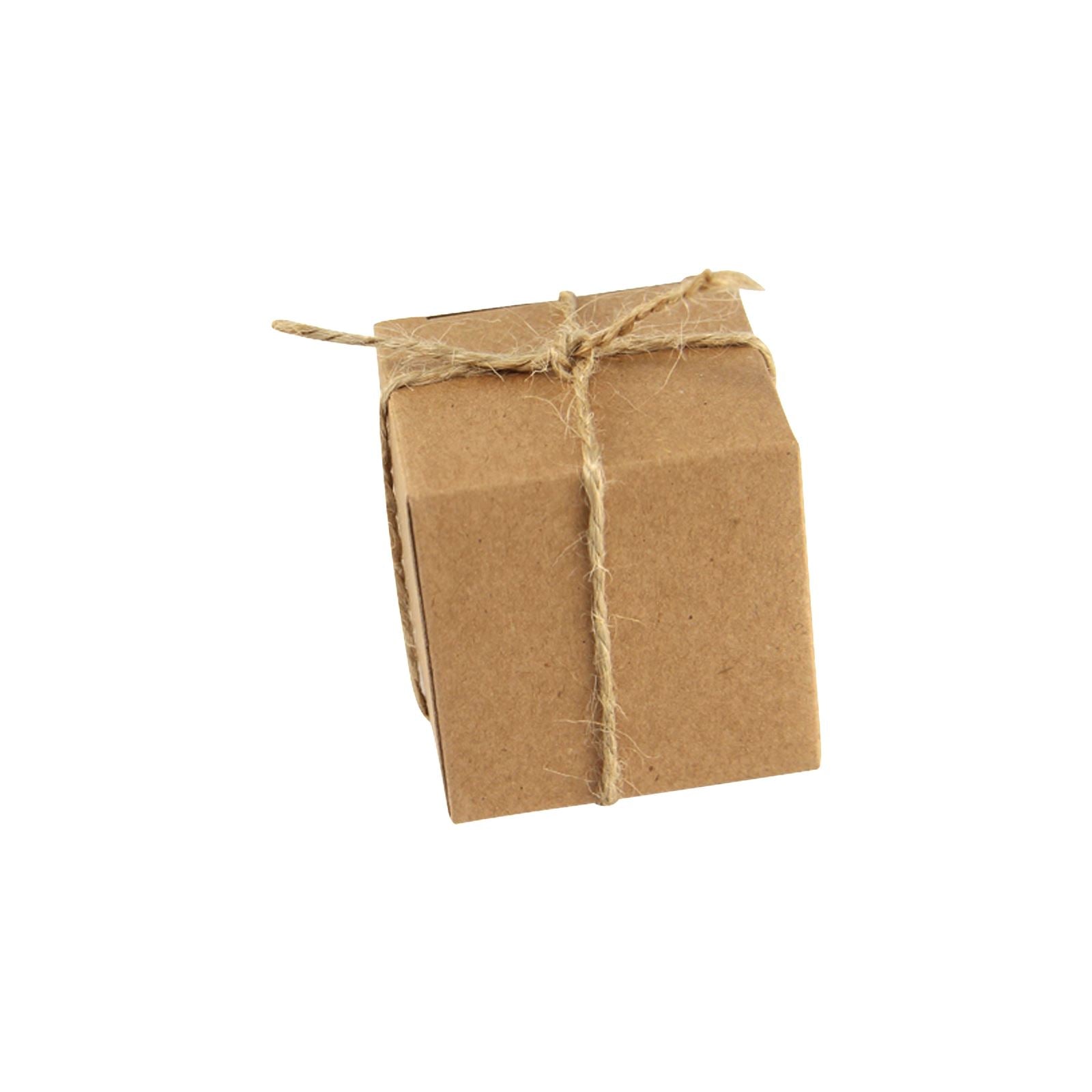 Vintage Cube Favour Boxes with Rope