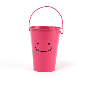 Tall Smiley Face 10x13x16.5cm Bucket with Long Handle