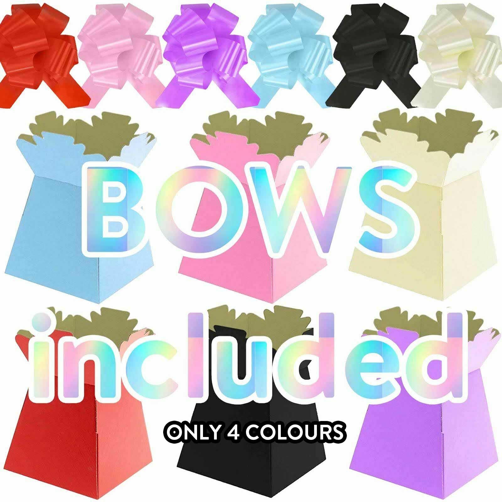 Assorted Colour Transporter Vases with Pull Bows