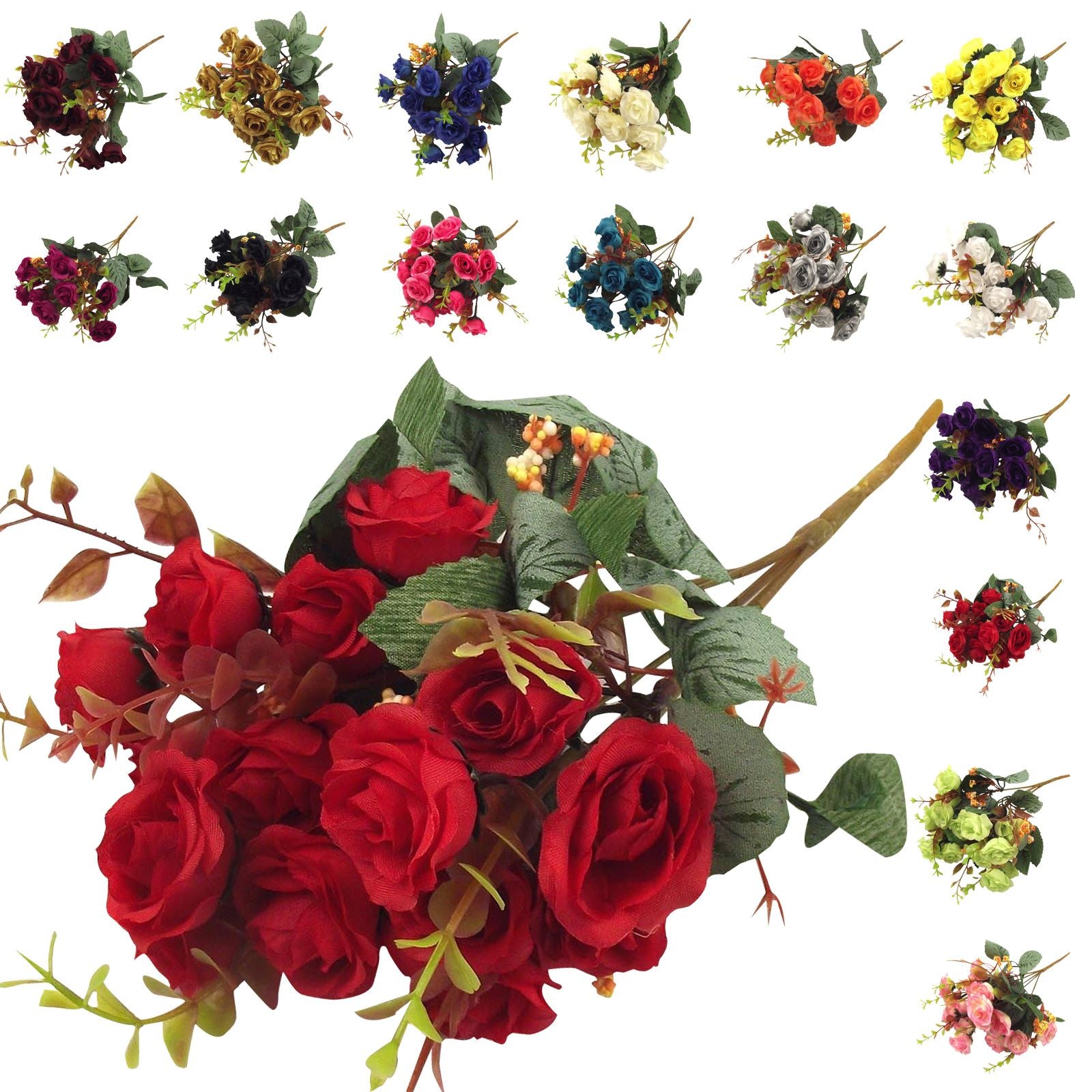 15 Head Small Rose Bunch