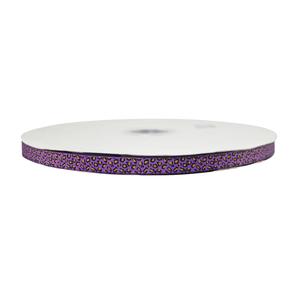 Premium Grosgrain Leopard Print Ribbon - 3 Metres