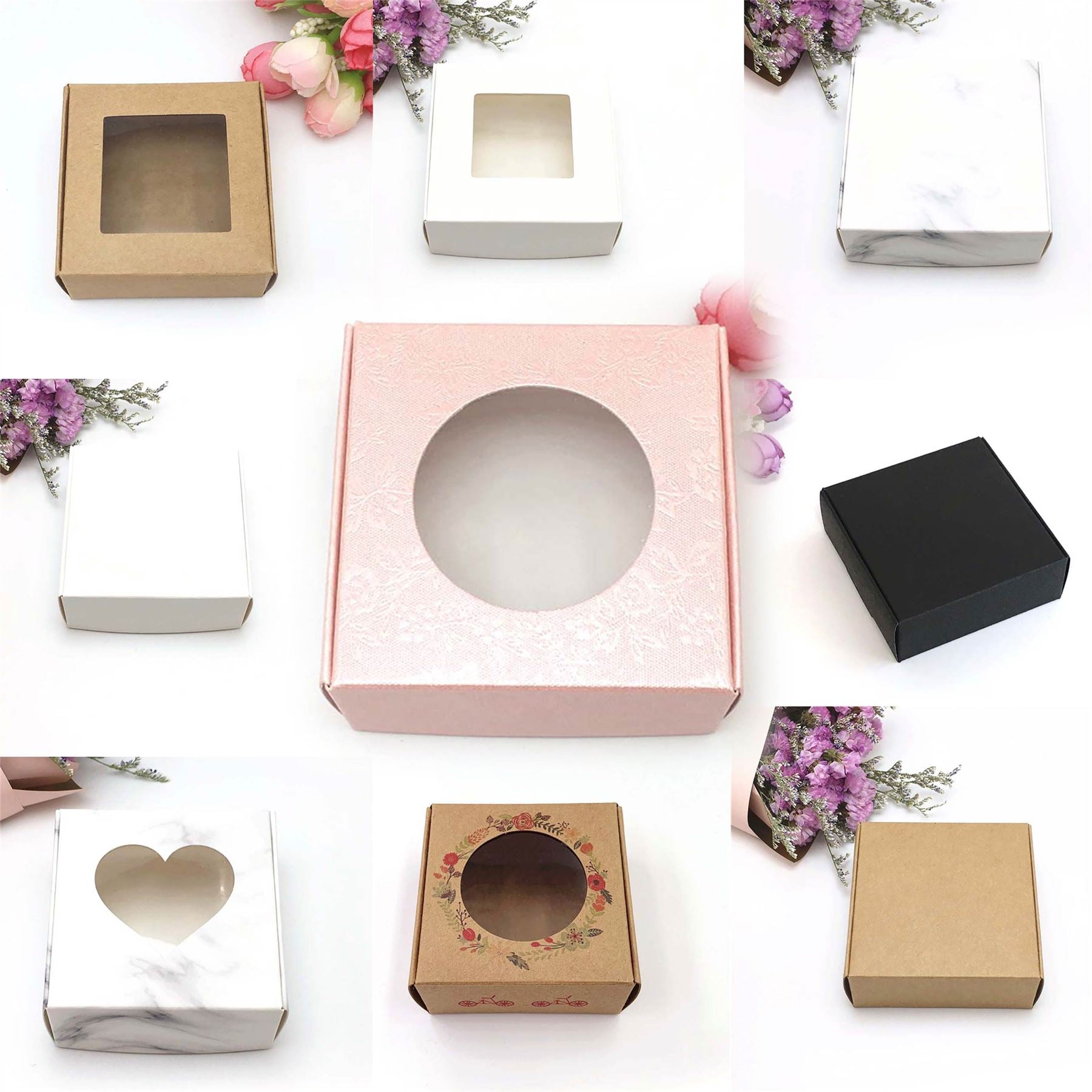 10x Flat Single Bake Boxes with Window