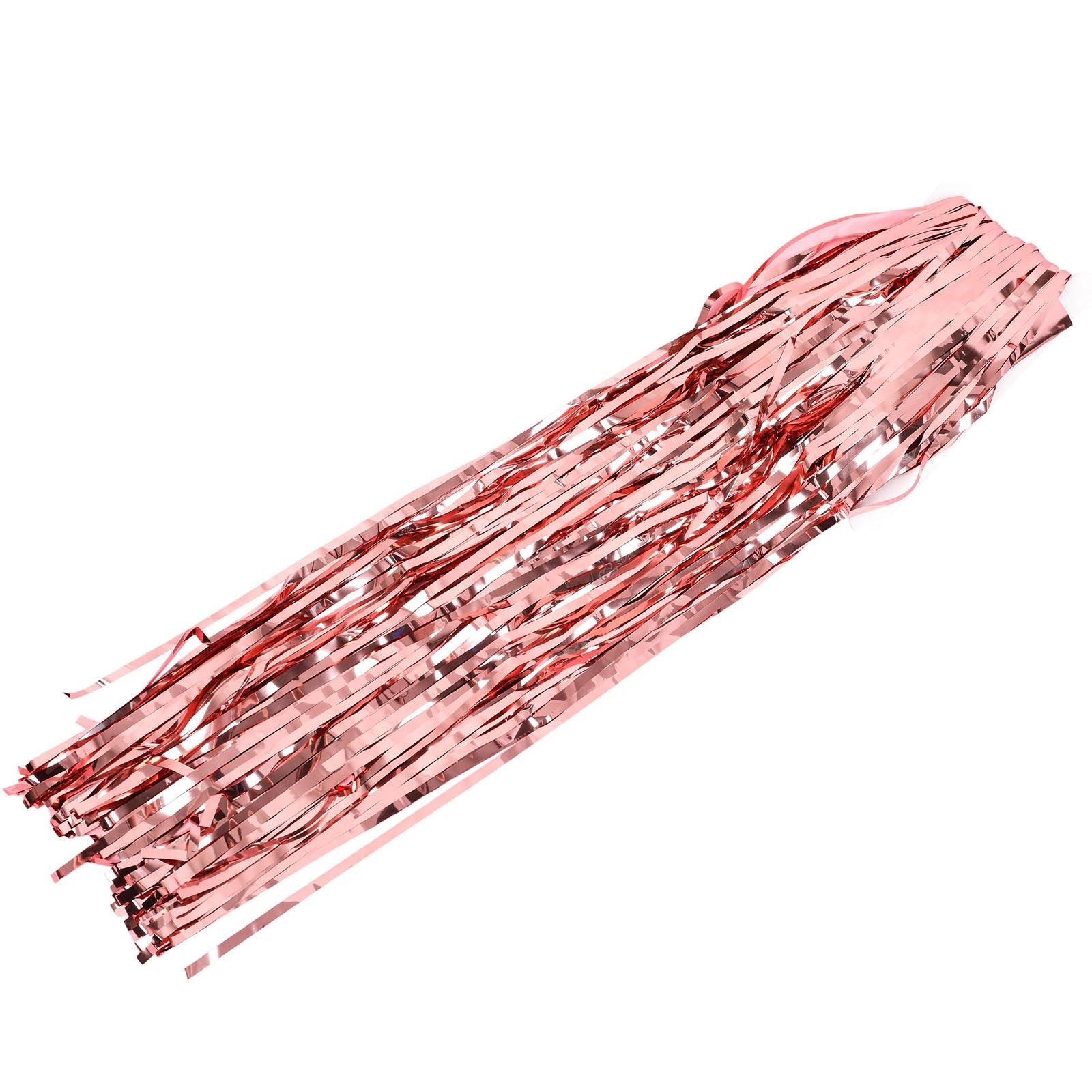 Rose Gold Fringe Curtain