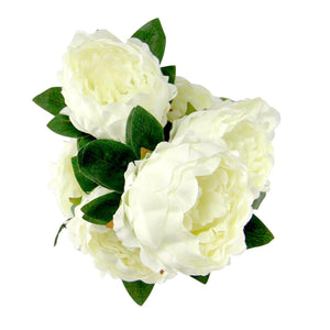 7 Head Large Peony Flower Bunch