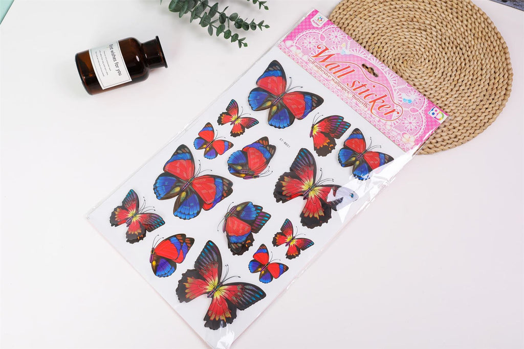 Large 3D Fluttering Butterfly Stickers