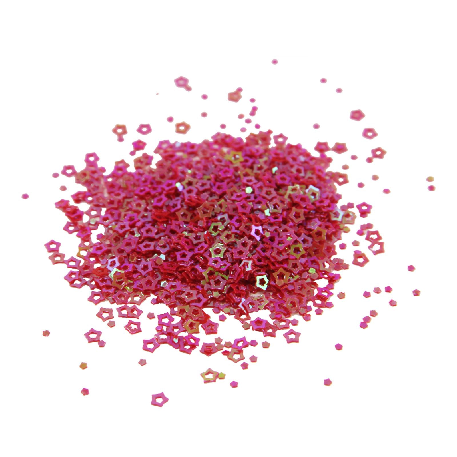 Bottles of Iridescent Star Shape Glitter