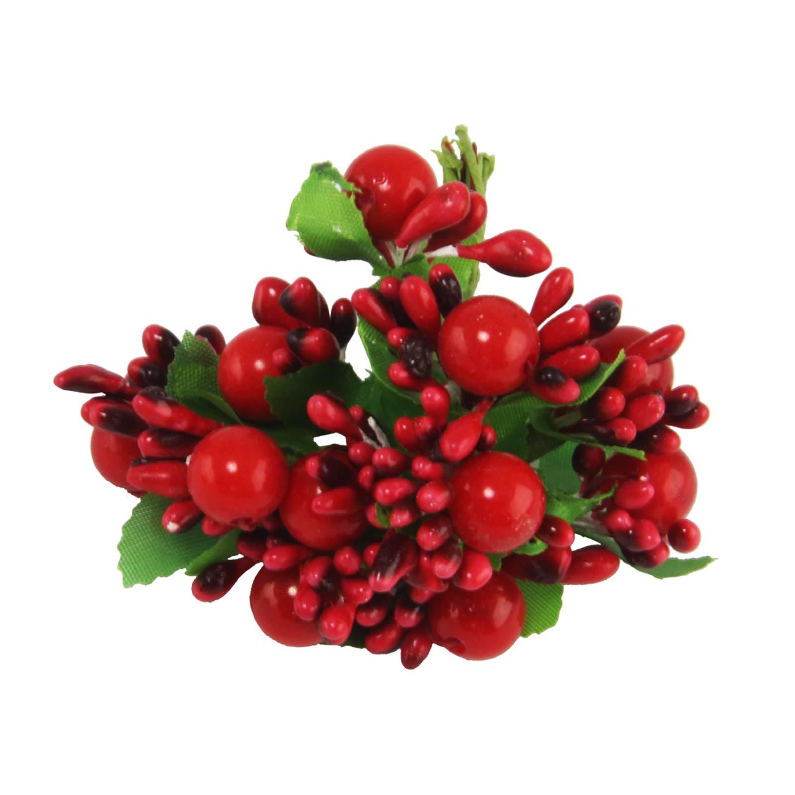 Small Bunch of Pearl and Stamen Embellishment Flowers