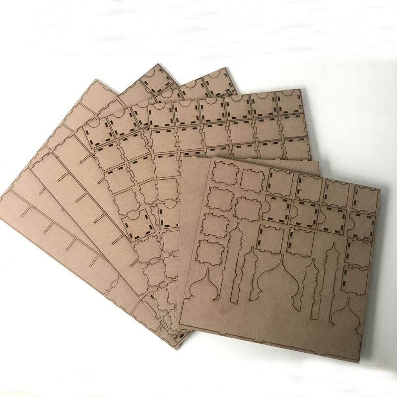 3D Laser Cut MDF Countdown Wooden Ramadan Advent Calendar
