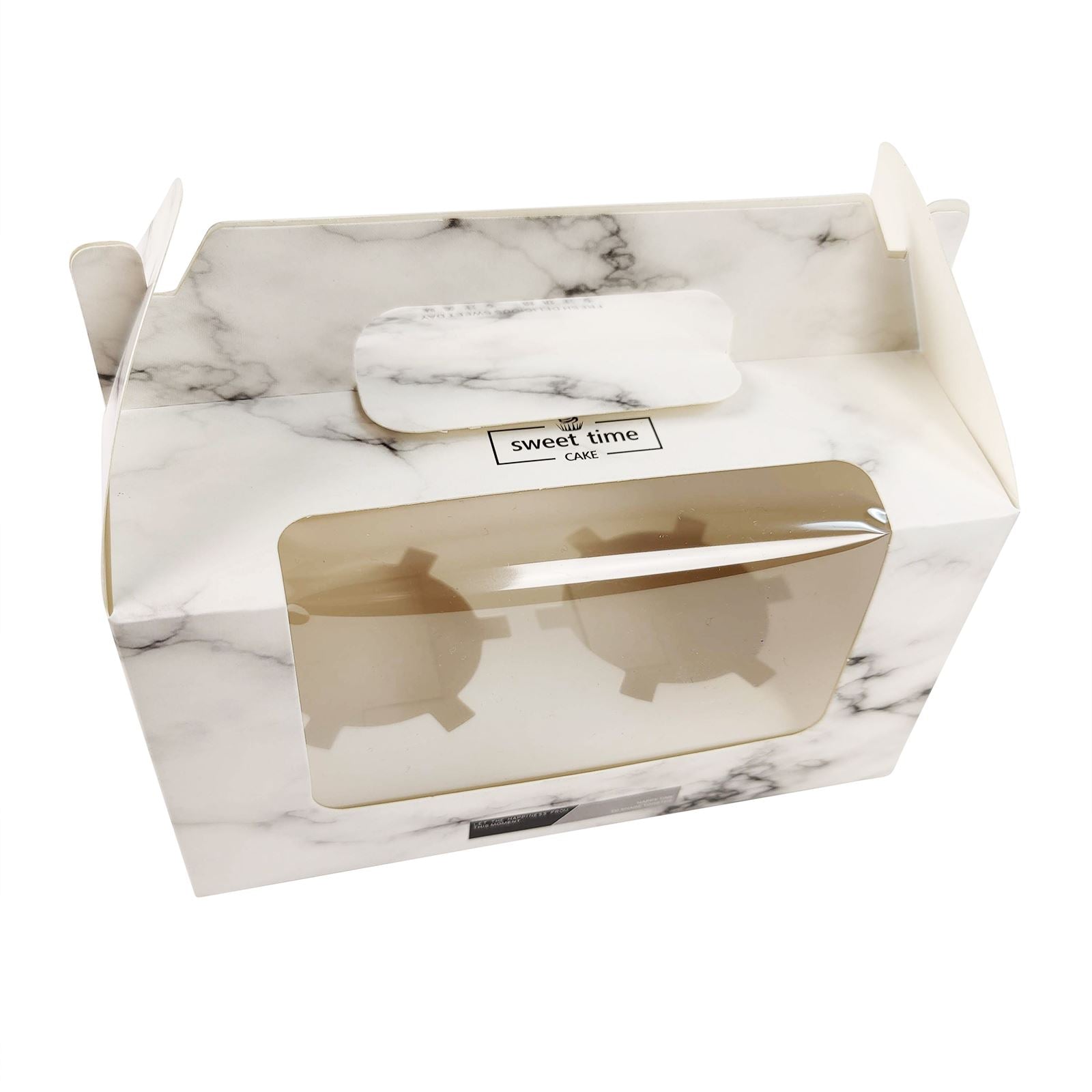 2 Hole Marble Cupcake Boxes