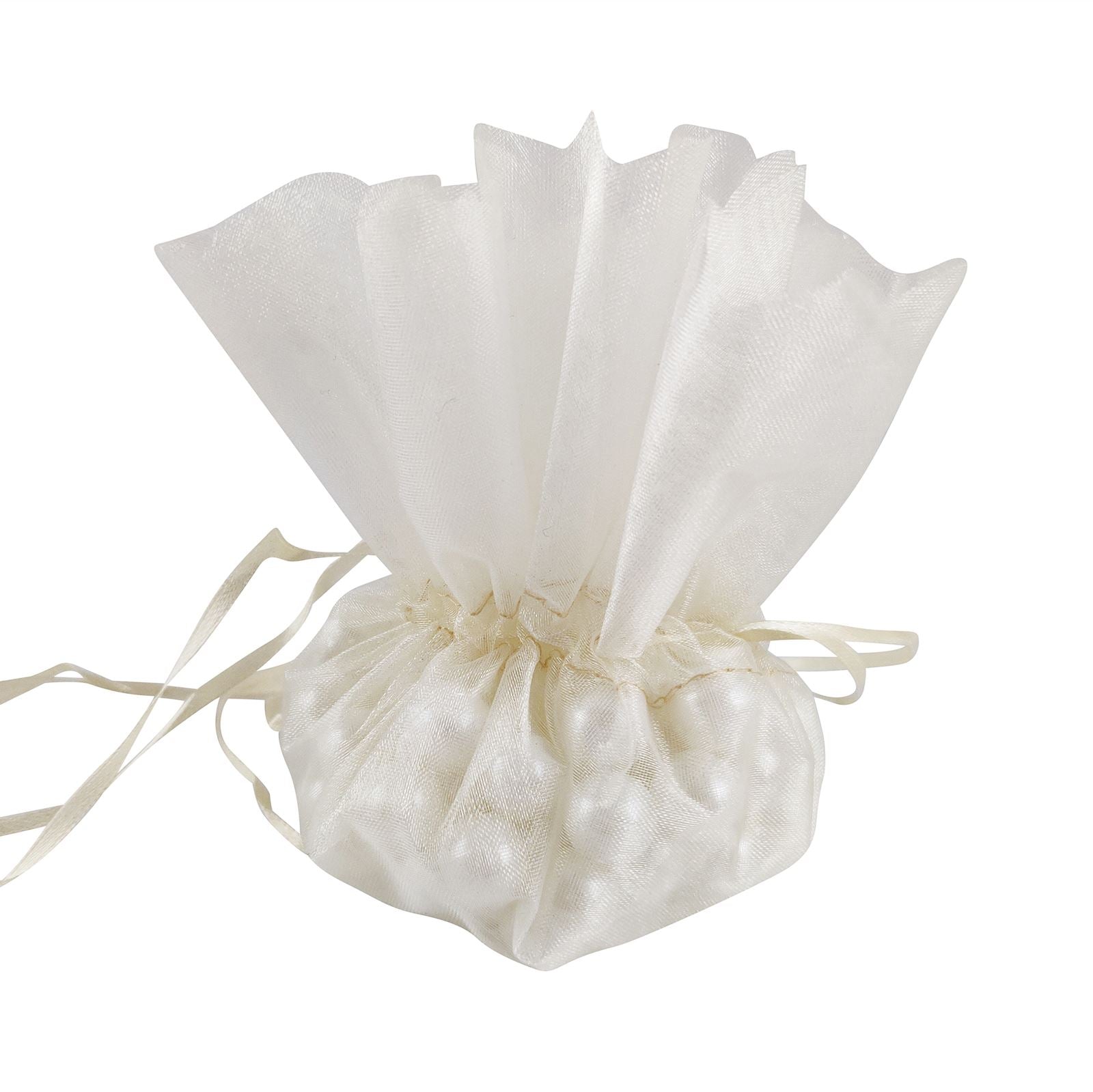 Drawstring Flower Top Favour Pouch