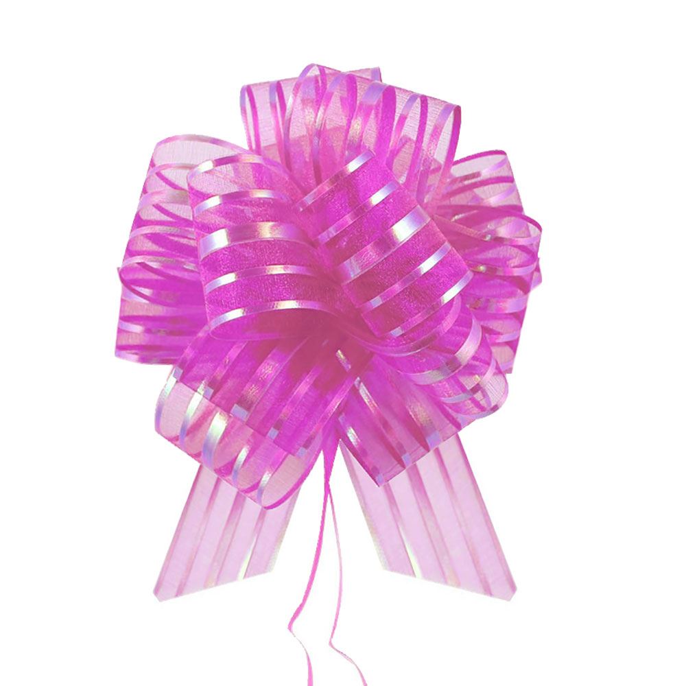 Premium 50mm Organza Stripe Pull Bows