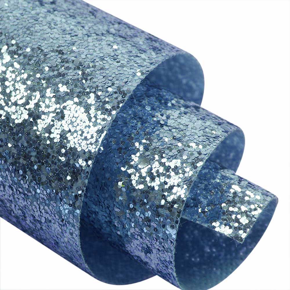 Chunky Glitter Fabric Wallpaper 16cm Borders