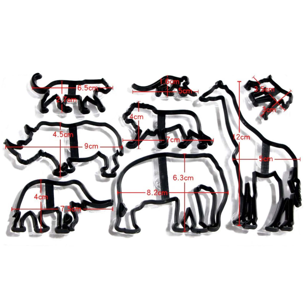 Set of 8 Jungle Safari Animal Cutters