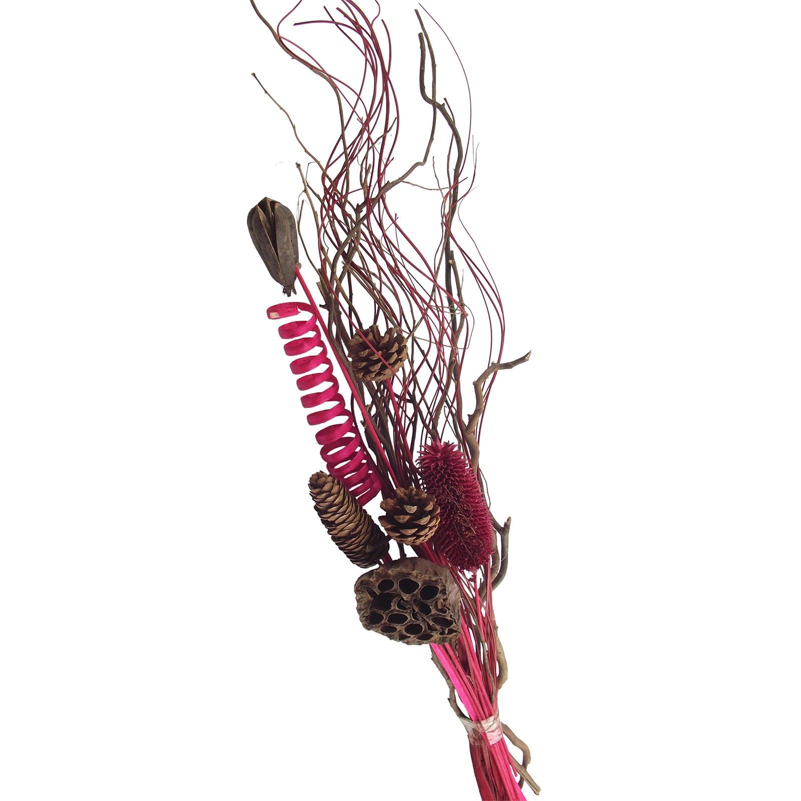 Dried Grass and Pinecone Bouquets