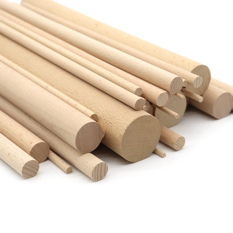 30cm Premium Birch Dowels - Solid Wood Rod Stick Pole 5mm 10mm 15mm