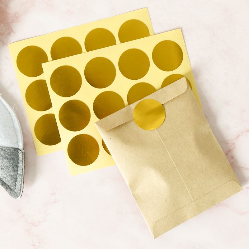Sticker Sheets - Gold Round & Heart