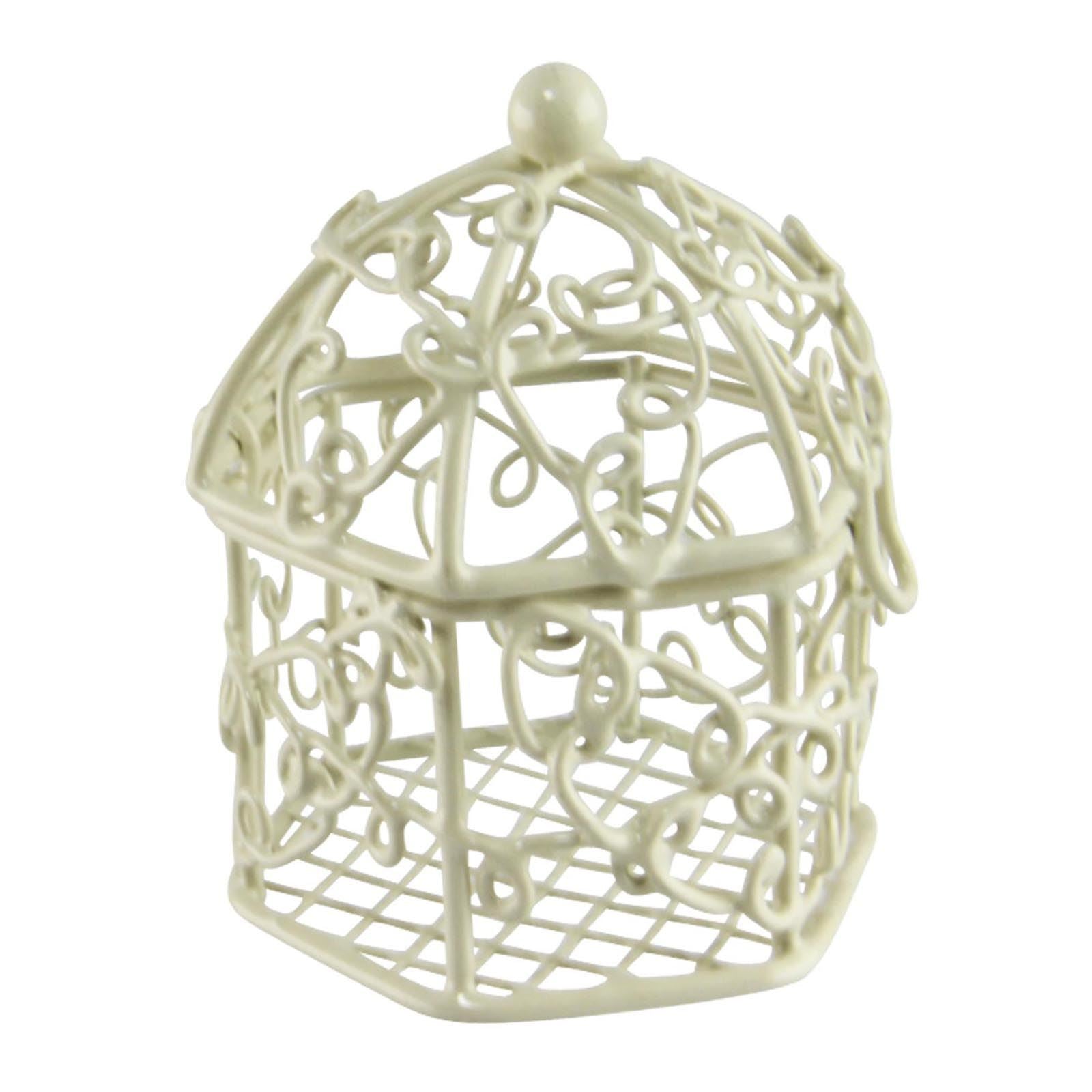 Mini Swirly Bird Cage Favours