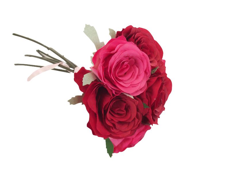 Bundle of 7 Two-Toned Premium Open Roses