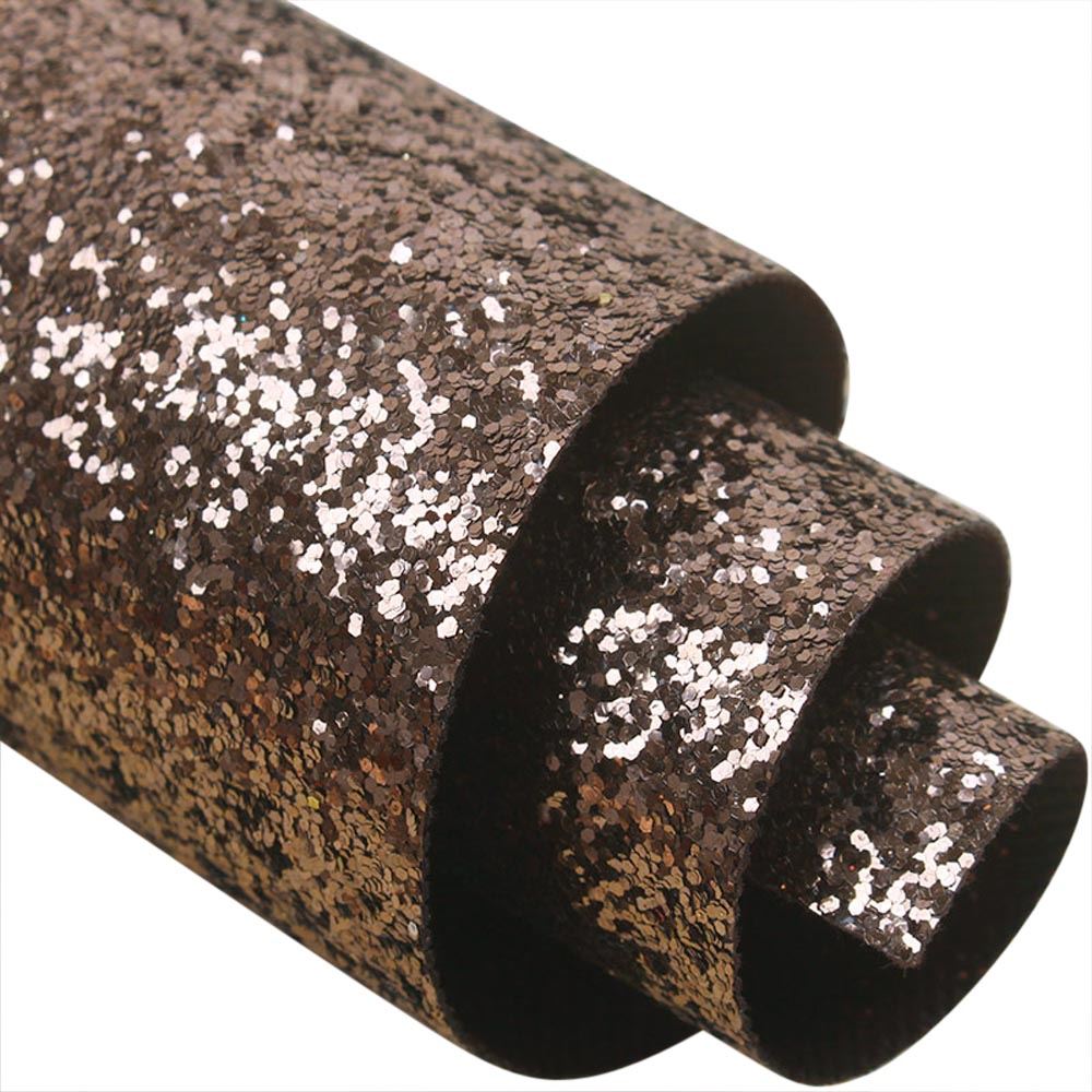 Chunky Glitter Fabric Wallpaper 16cm Borders