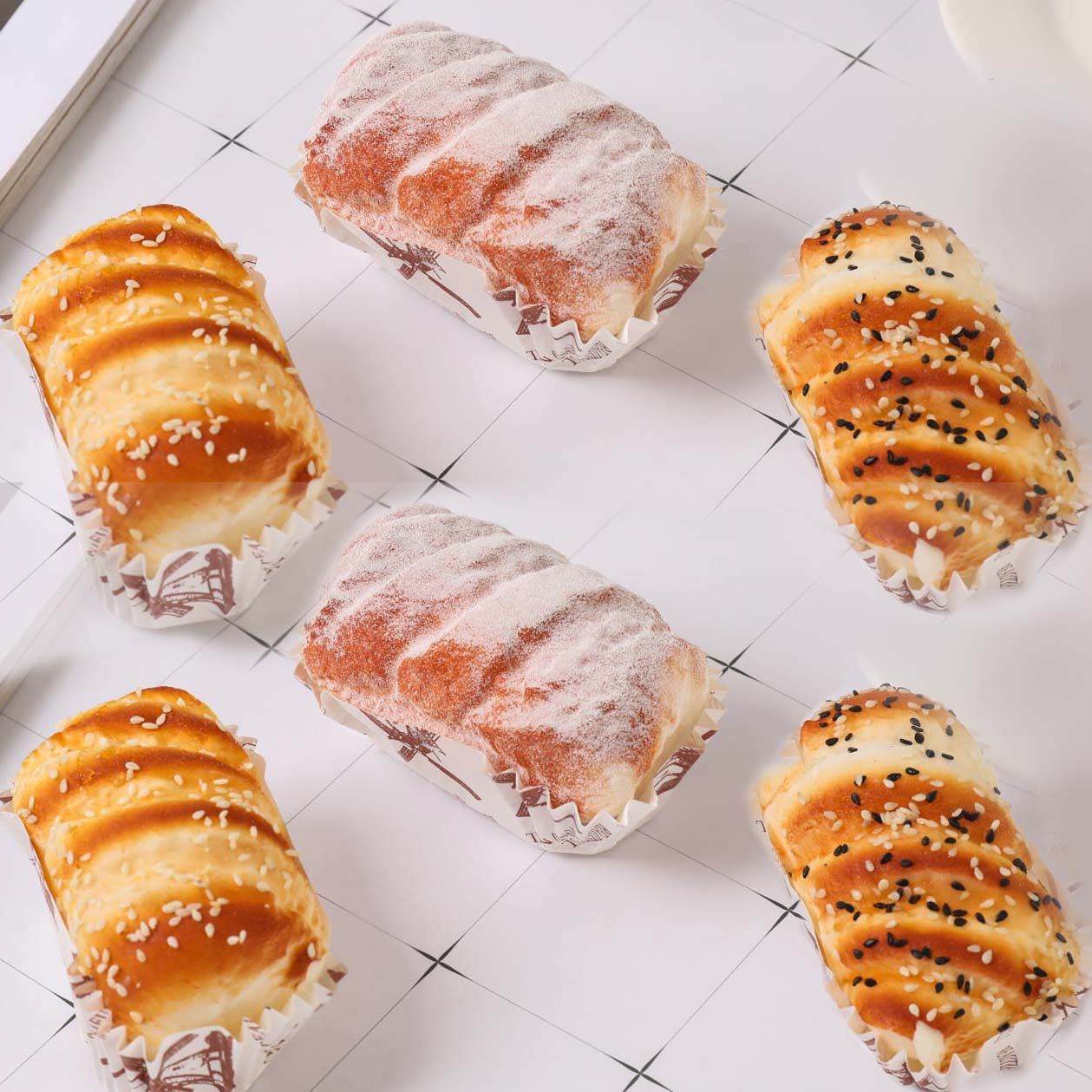 Set of 6 Real Touch Premium Artificial Cakes